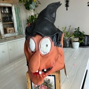 Vintage Adult creepy witch mask